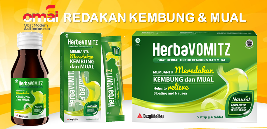 OMAI HerbaVOMITZ, Usir Kembung dan Mual Secara Alami